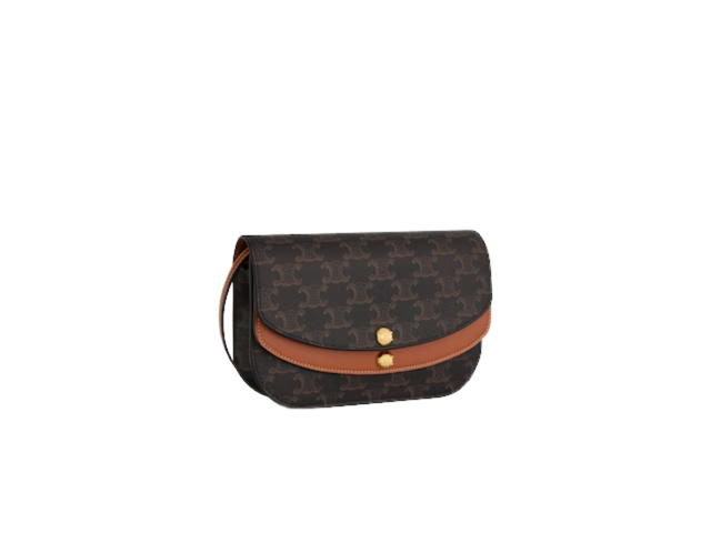 Celine Celine Duo Wallet On Strap Tan - view 2