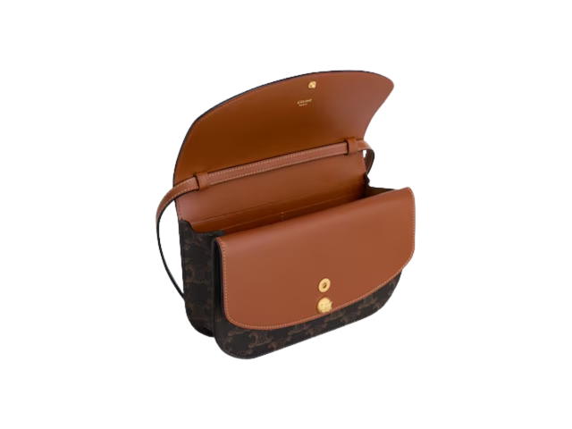 Celine Celine Duo Wallet On Strap Tan - view 4