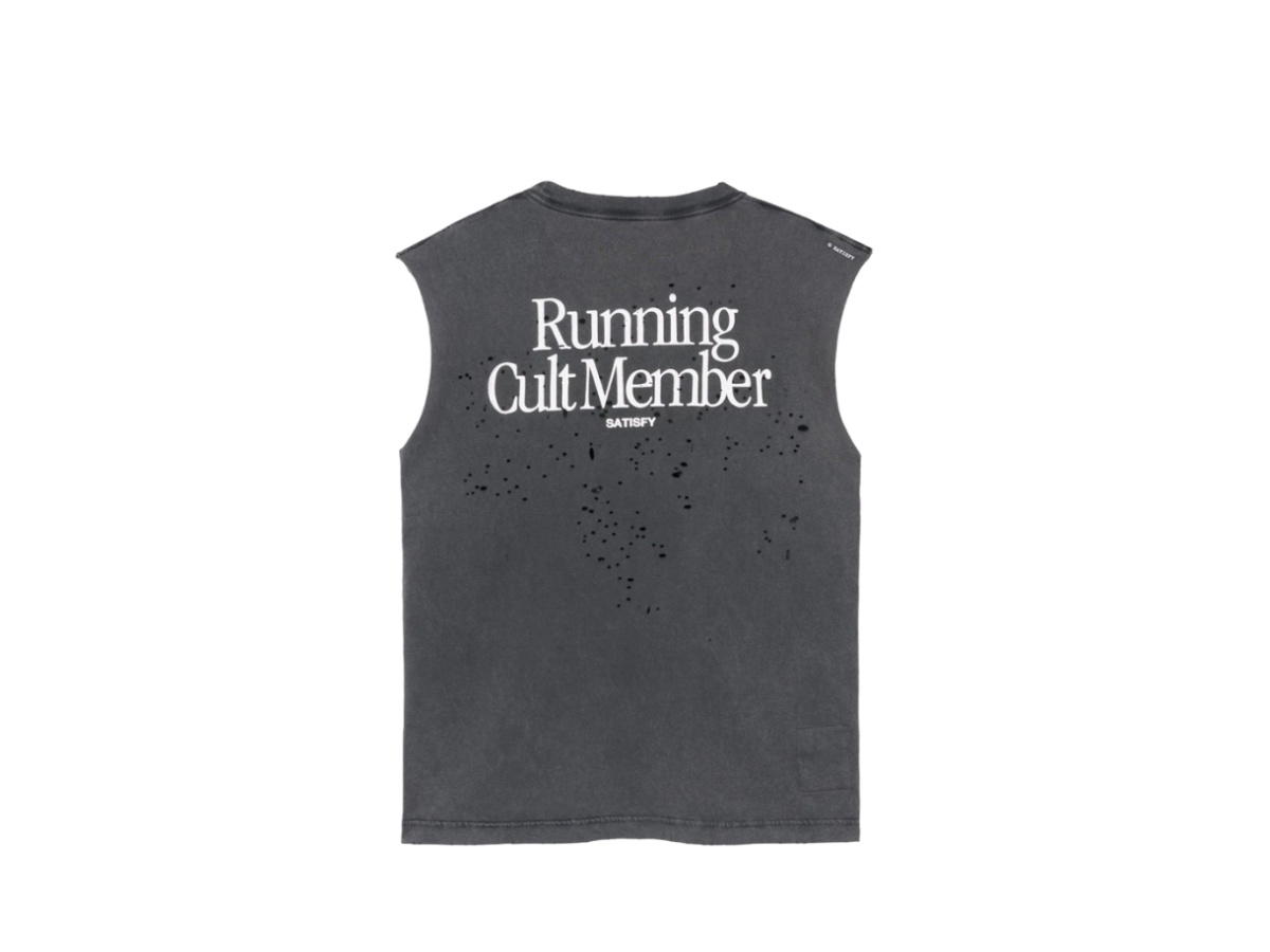 Satisfy Satisfy Mothtech Muscle T-Shirt Aged Black