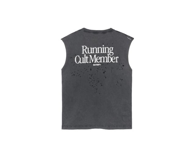 Satisfy Satisfy Mothtech Muscle T-Shirt Aged Black - view 1