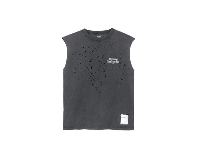 Satisfy Satisfy Mothtech Muscle T-Shirt Aged Black - view 2