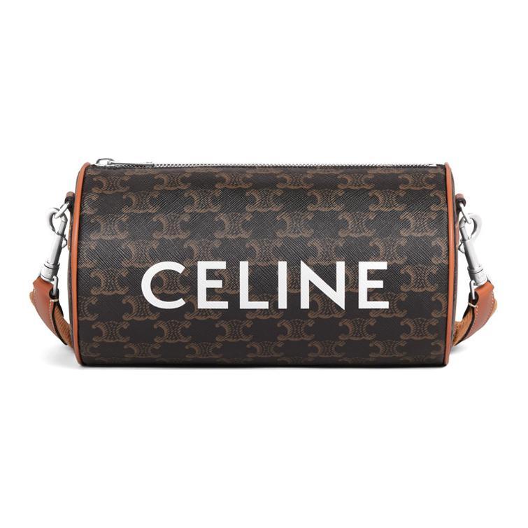Celine Celine Smooth Cow Leather Handbag, Crossbody Bag, Cylinder Bag, Shoulder Bag Unisex Tawny