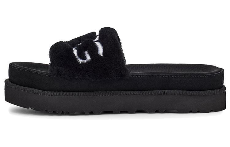 UGG UGG Laton Fur Slide Black Women's