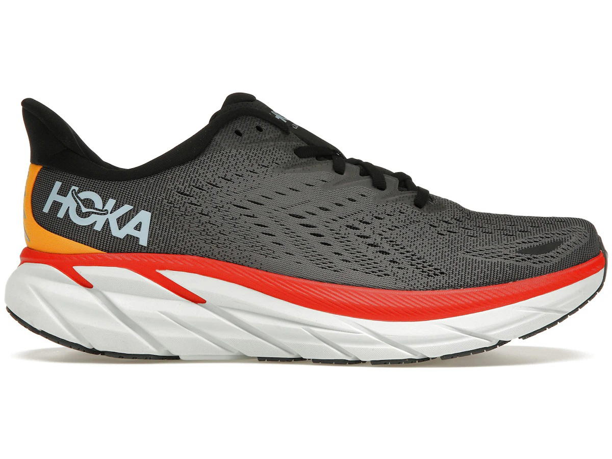 Hoka Hoka One One Clifton 8 Anthracite Castlerock Red