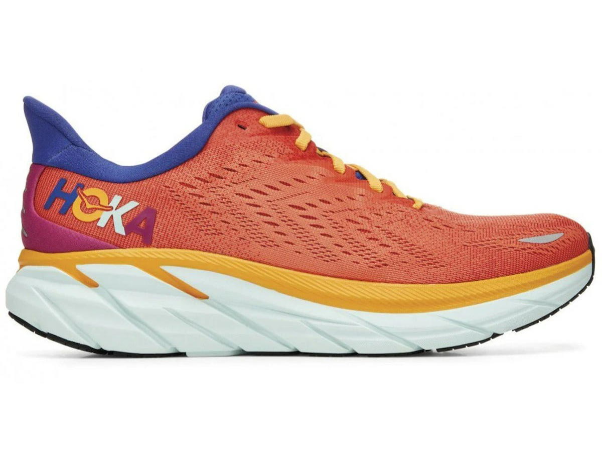 Hoka Hoka One One Clifton 8 Fiesta Orange Purple