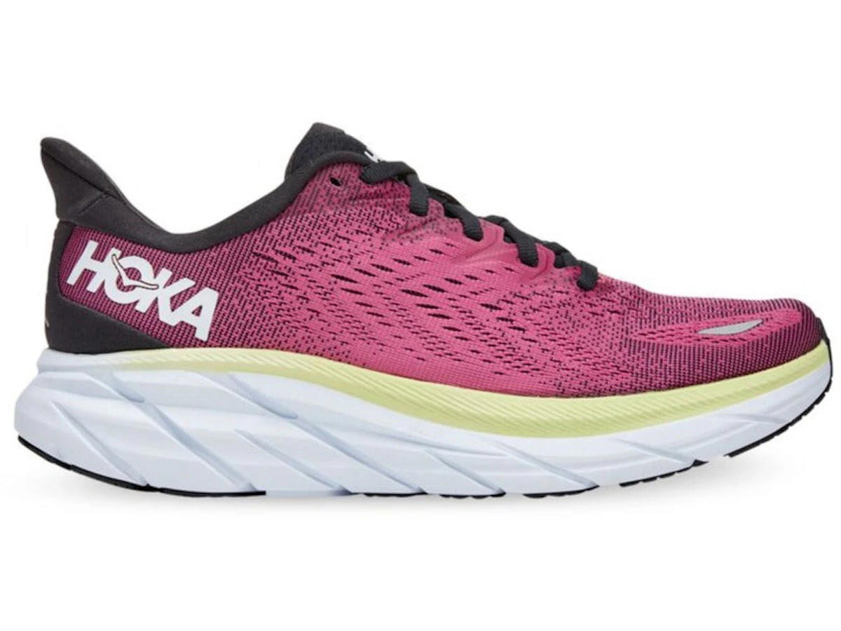 Hoka Hoka One One Clifton 8 Ibis Rose Pink Green (Women's)