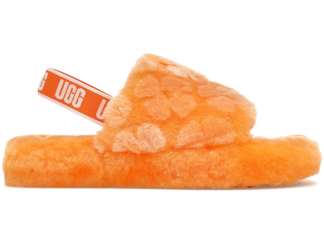 UGG UGG Fluff Yeah Poppy Slide California Poppy (Kids)