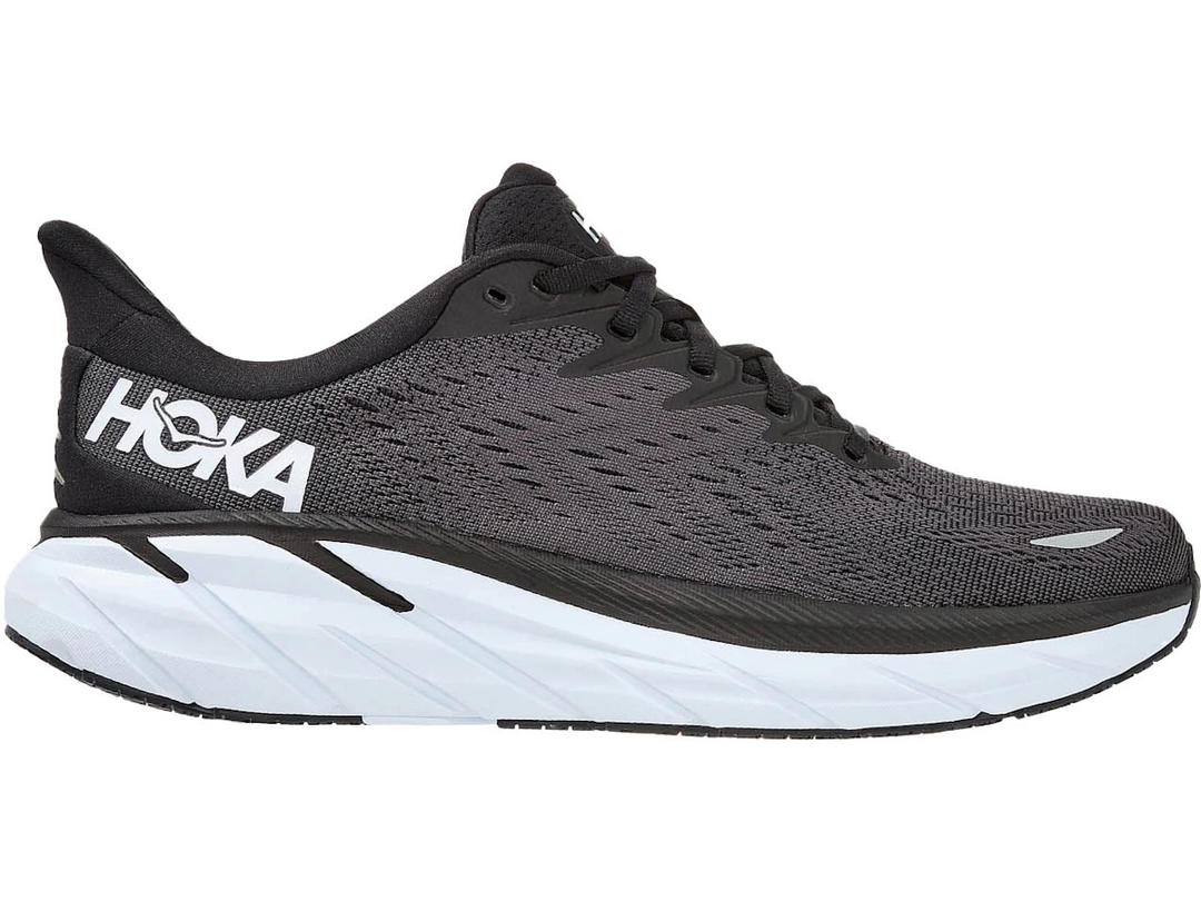 Hoka Hoka One One Clifton 8 Black White (Wide)
