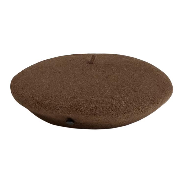 Hermes Hermes Merino Wool Felt Berets Women's Brown/Black/Pink/Beige