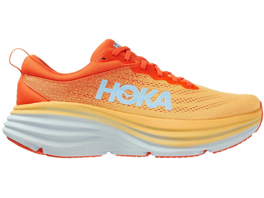 Hoka Hoka One One Bondi 8 Puffin's Bill Orange Amber Yellow