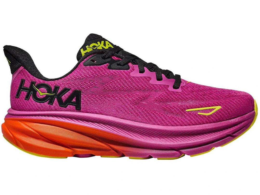 Hoka Hoka One One Clifton 9 Fuchsia Black (Women's)