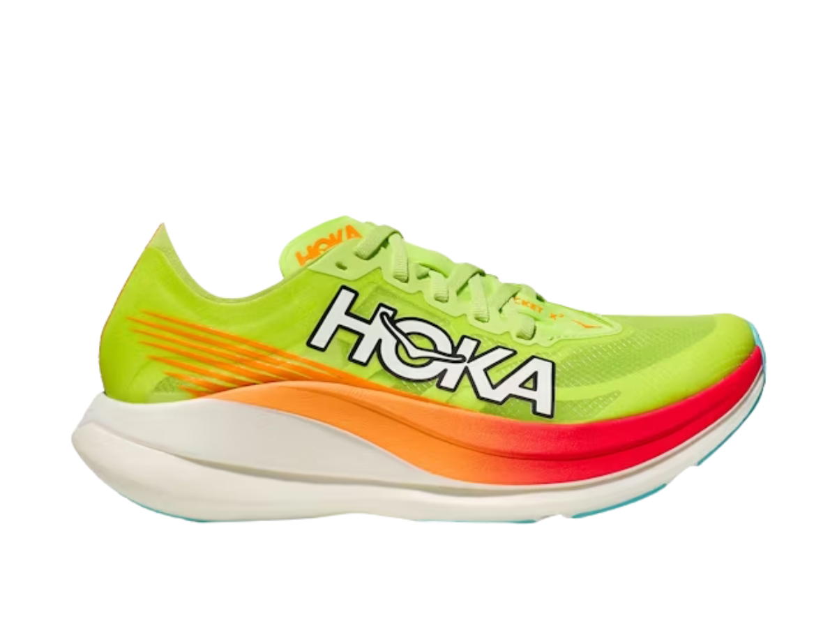 Hoka Hoka Rocket X 2 Lettics Solar Flare Green