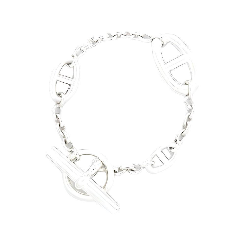 Hermes Hermes 925 Sterling Silver Bracelets Women's White