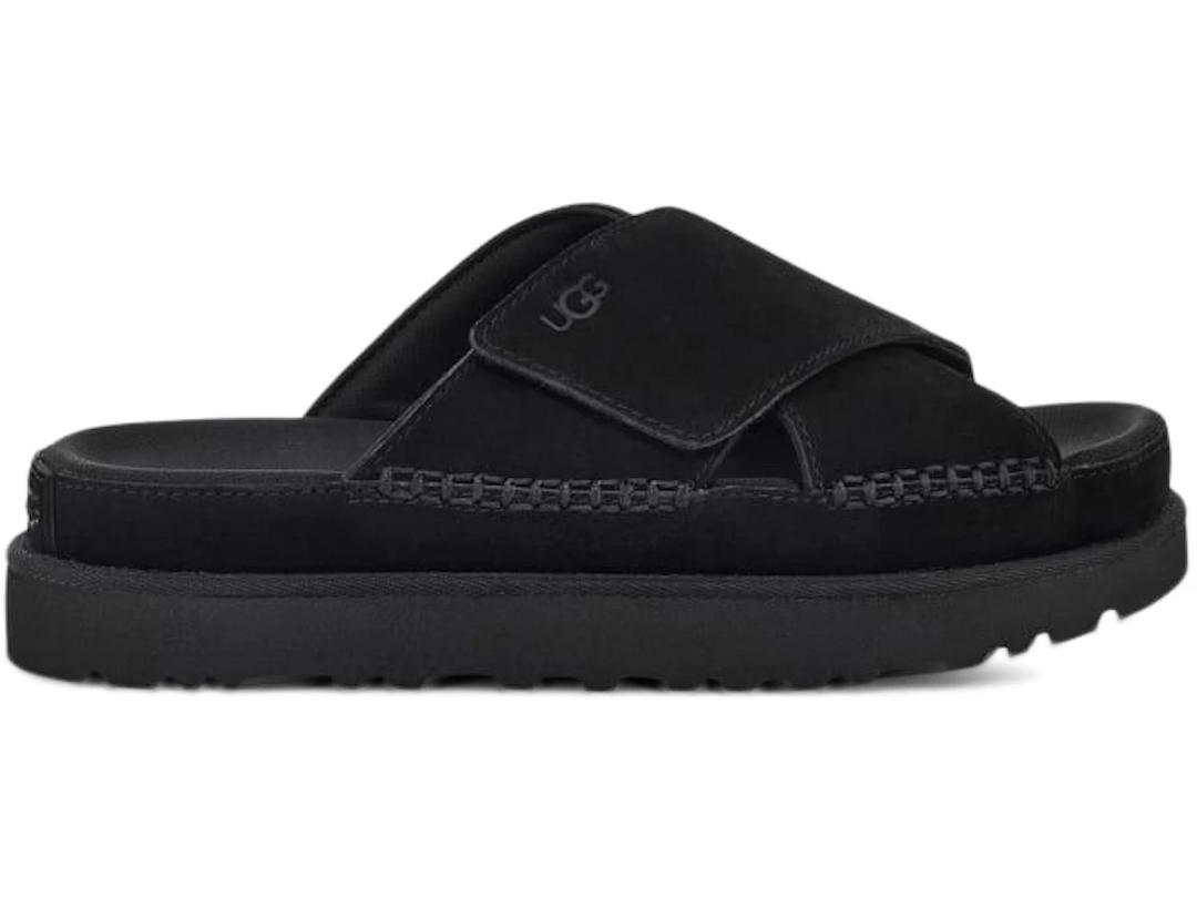 UGG UGG Goldenstar Cross Slide Black (Women's)