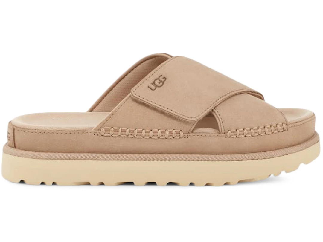 UGG UGG Goldenstar Cross Slide Driftwood (Women's)