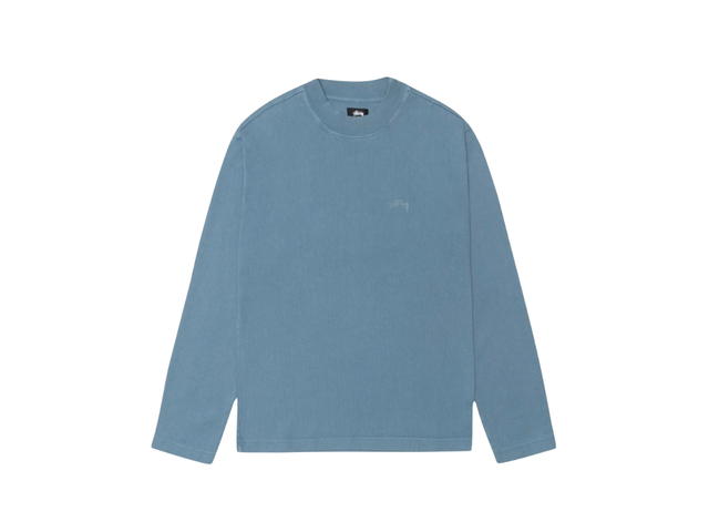 Stussy Stussy Dyed Ls Mock Neck Tee Blue - view 1