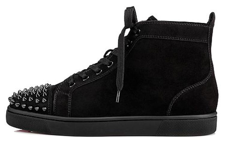 Christian Louboutin Christian Louboutin Lou Spikes Embellished High Top Sneakers