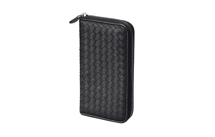Bottega Veneta Bottega Veneta Intrecciato Zip Around - Black