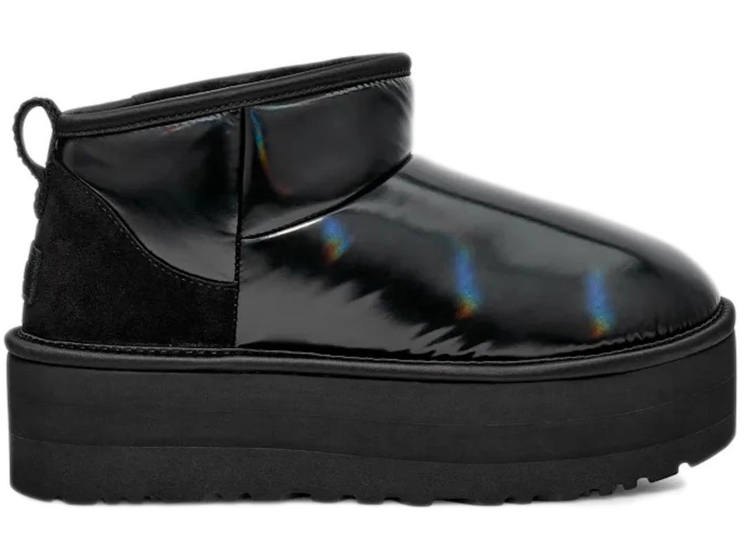 UGG UGG Ultra Mini Platform Hi Shine Boot Black (Women's)