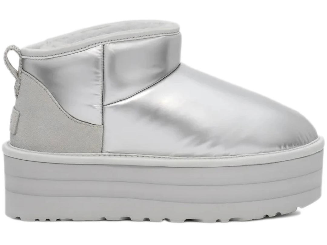 UGG UGG Ultra Mini Platform Hi Shine Boot Silver (Women's)
