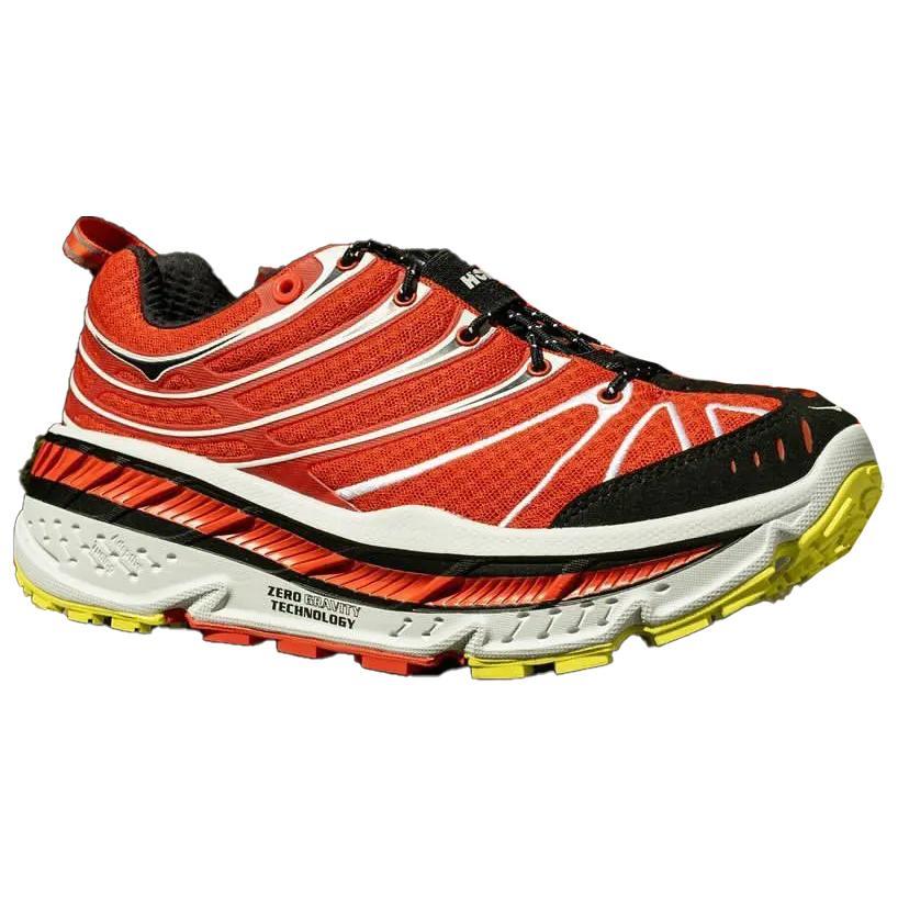 Hoka HOKA ONE ONE Stinson Evo OG Anti Slip Wear Resistant Low Top Running Shoes Unisex Red White Black