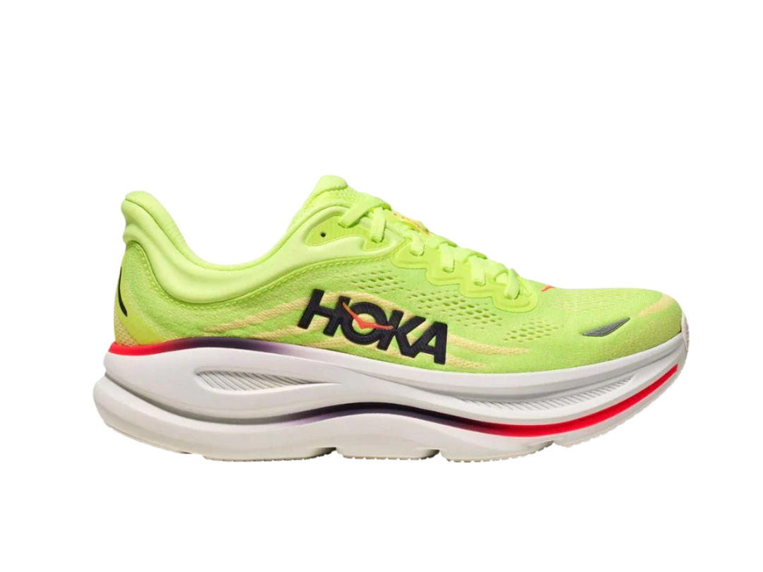 Hoka Hoka Bondi 9 Wide Neon Yuzu Sunlight