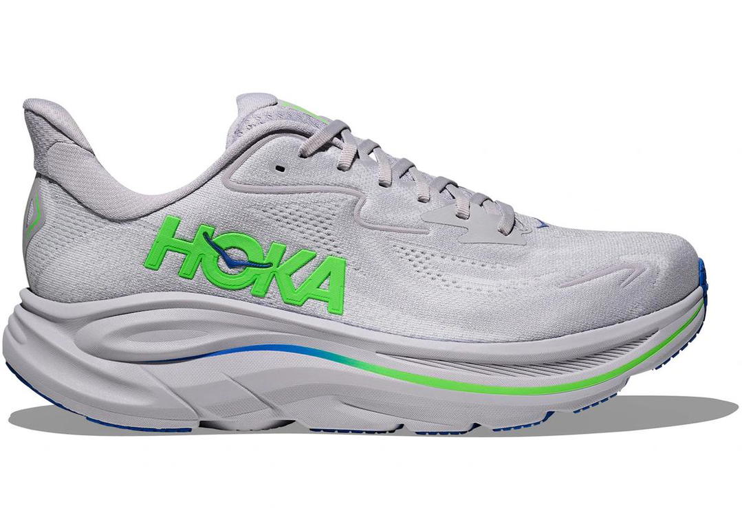 Hoka Hoka One One Clifton 10 Ash Grey Neon Green