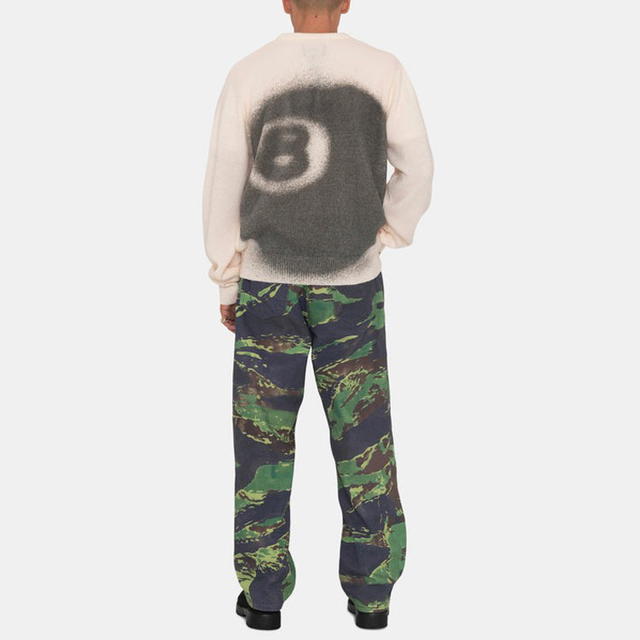 Stussy Stussy 8 Ball Spray Sweater - White - view 5
