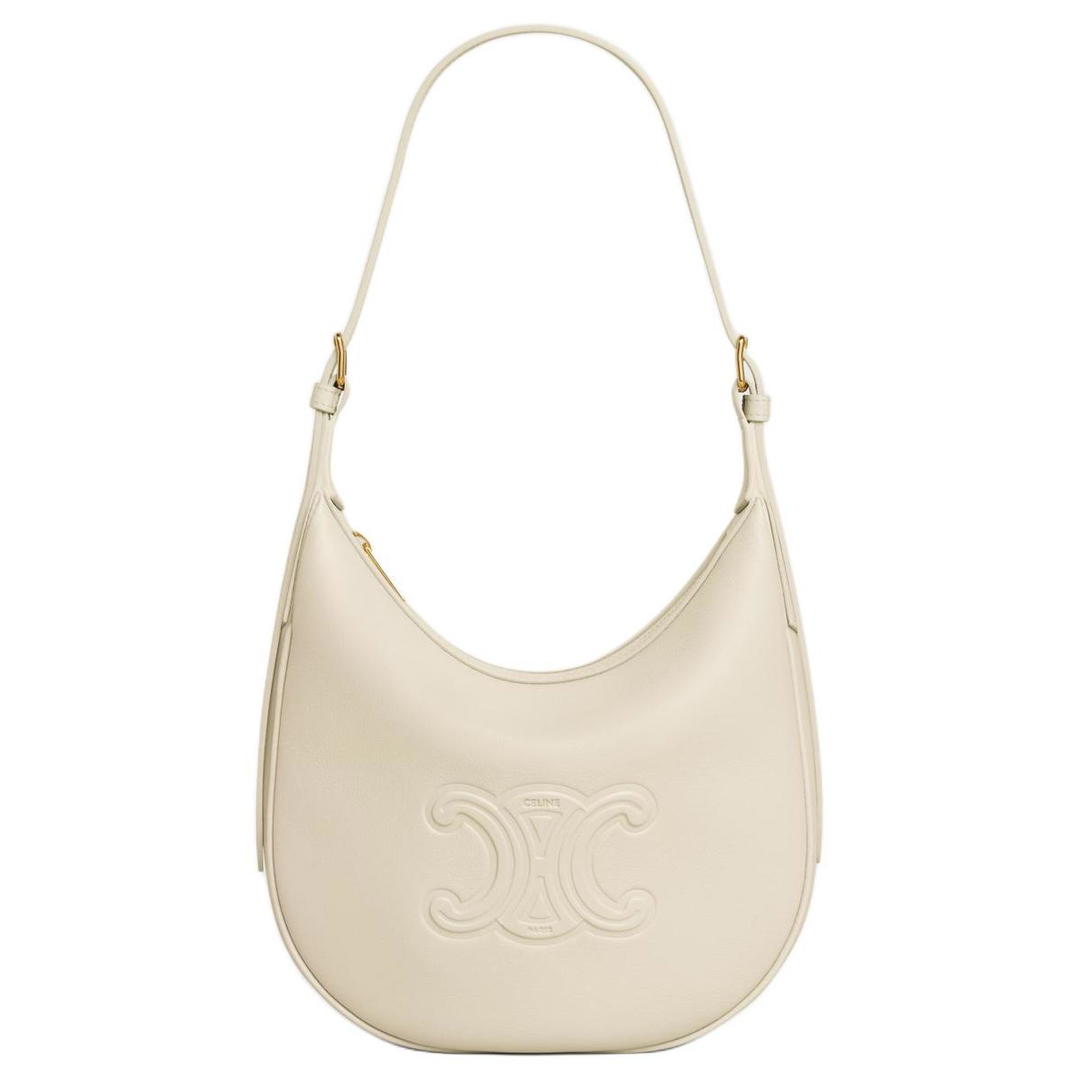 Celine Celine Soft Cow Leather Crossbody Bag, Shoulder Bag Women's Limestone Gray