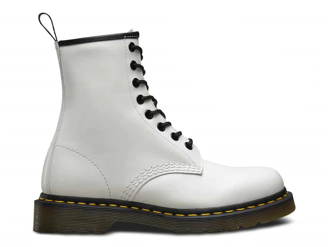 Dr. Martens Dr. Martens 1460 Smooth Leather Lace Up Boot White
