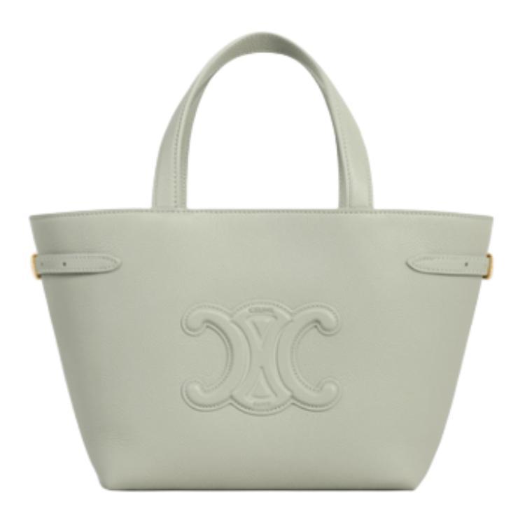 Celine Celine Cabas Calfskin Tote Bag Shopping Bag Shoulder Bag Handbag Mini Women's Lightweight Clay