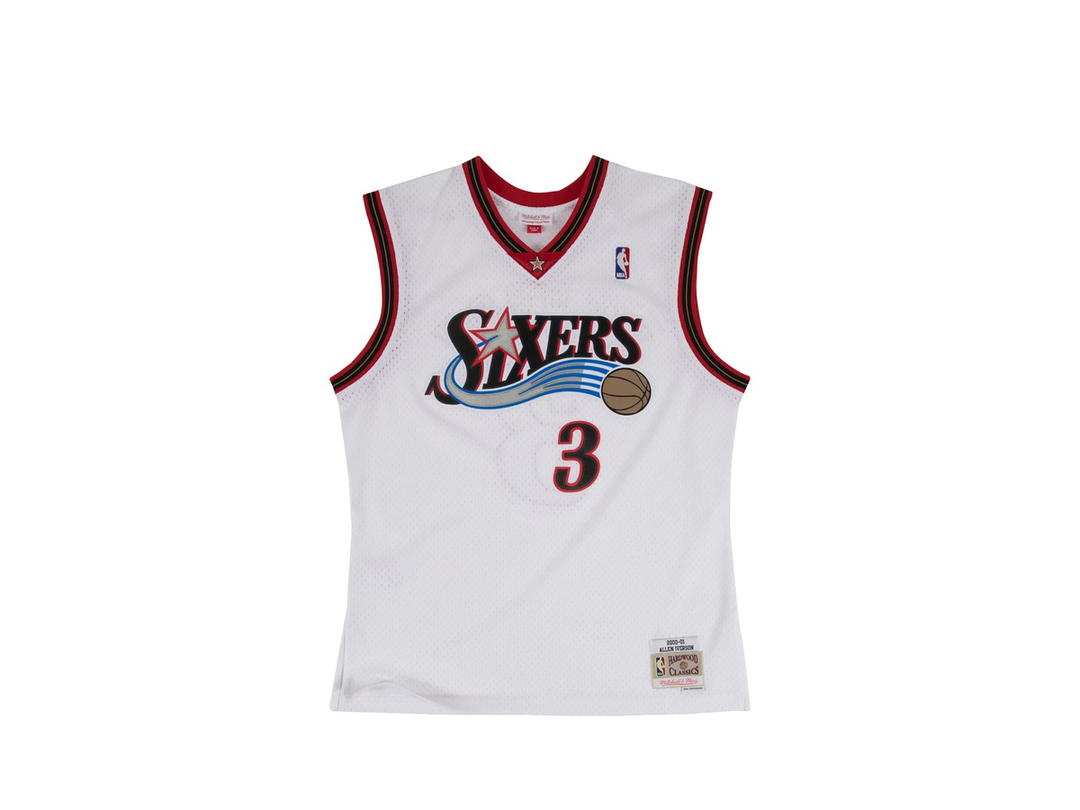 Mitchell & Ness Mitchell & Ness Philadelphia 76ers Swingman Jersey Home Allen Iverson 2000-01