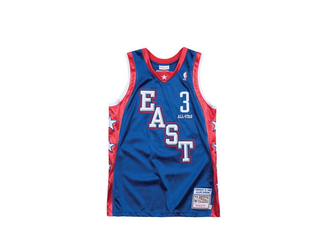 Mitchell & Ness Mitchell & Ness NBA Allen Iverson 2004 All-Star Authentic Jersey - Royal - Mens - view 2