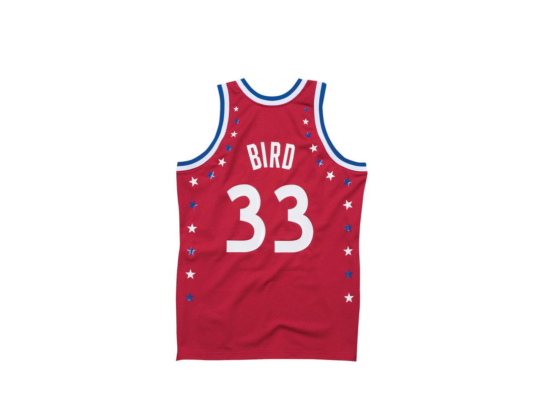 Mitchell & Ness Mitchell & Ness NBA All-Star East Larry Bird Authentic All-Star Jersey - Scarlett - Mens