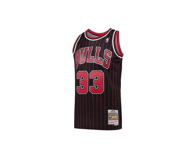 Mitchell & Ness Mitchell & Ness Chicago Bulls Scottie Pippen 1995/96 Hardwood Classics Alternate Swingman Jersey - Black - Mens - view 1