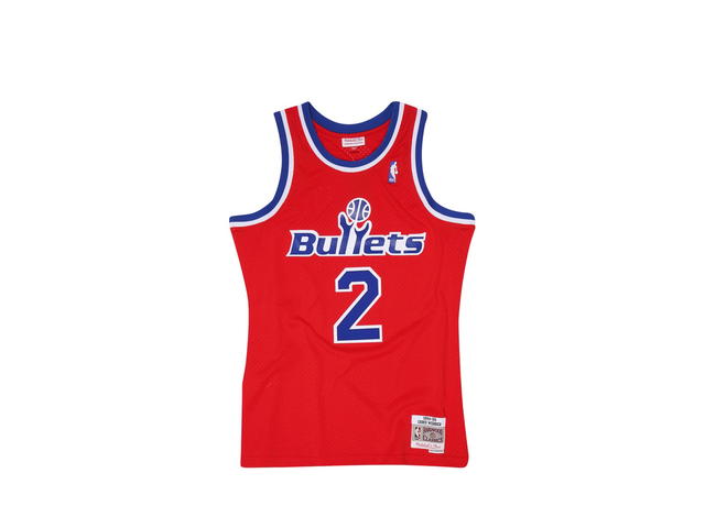 Mitchell & Ness Mitchell & Ness Washington Bullets Chris Webber 1994 Hardwood Classics Road Swingman Jersey - Scarlett - Mens - view 2