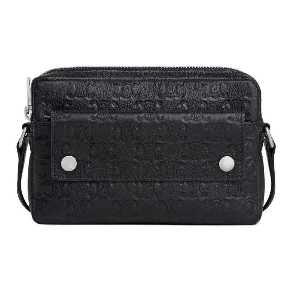 Celine Celine Calfskin Crossbody Bag, Shoulder Bag Mini Men's Black