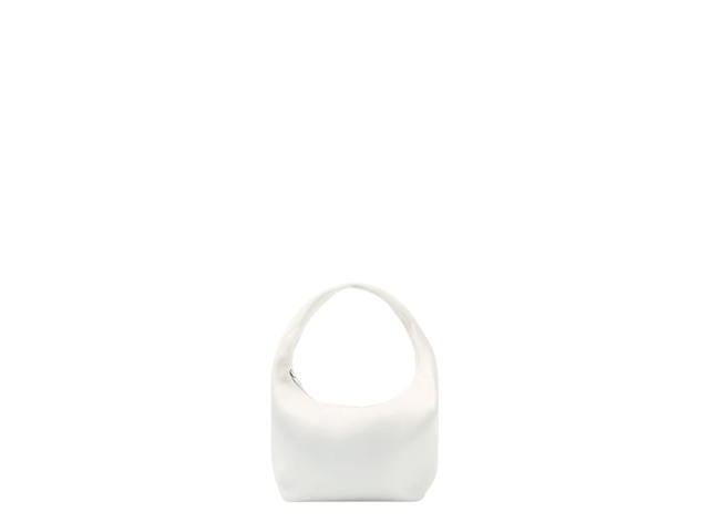 COS COS Mini Sling High Shine Shoulder Bag With Silver-Tone Hardware White - view 1