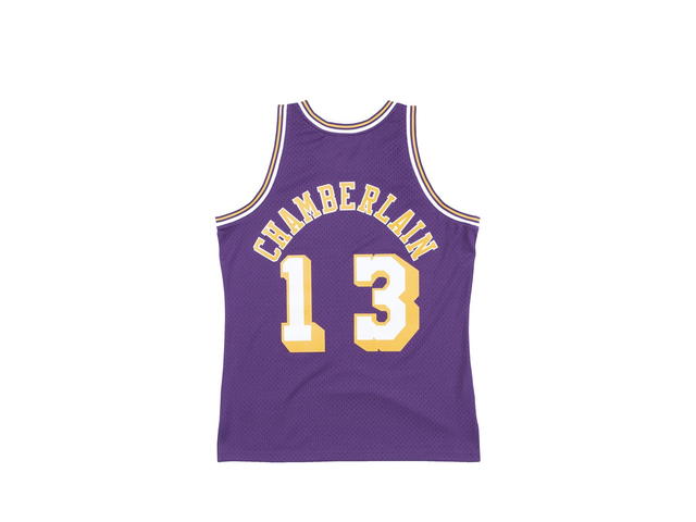 Mitchell & Ness Mitchell & Ness Wilt Chamberlain Los Angeles Lakers Purple 1971/72 Swingman Jersey - view 1