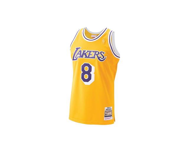 Mitchell & Ness Mitchell & Ness Kobe Bryant Hardwood Classics 1996-97 Authentic Jersey - Gold - Mens - view 1