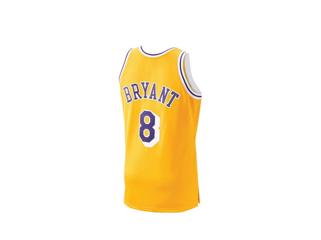 Mitchell & Ness Mitchell & Ness Kobe Bryant Hardwood Classics 1996-97 Authentic Jersey - Gold - Mens - view 2