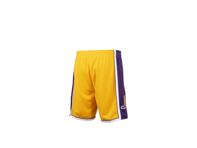Mitchell & Ness Mitchell & Ness Los Angeles Lakers Hardwood Classics Road Swingman Shorts - Yellow - Mens - view 2