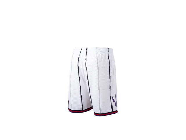 Mitchell & Ness Mitchell & Ness Toronto Raptors 1998 Hardwood Classics Home Swingman Shorts - White - Mens - view 2