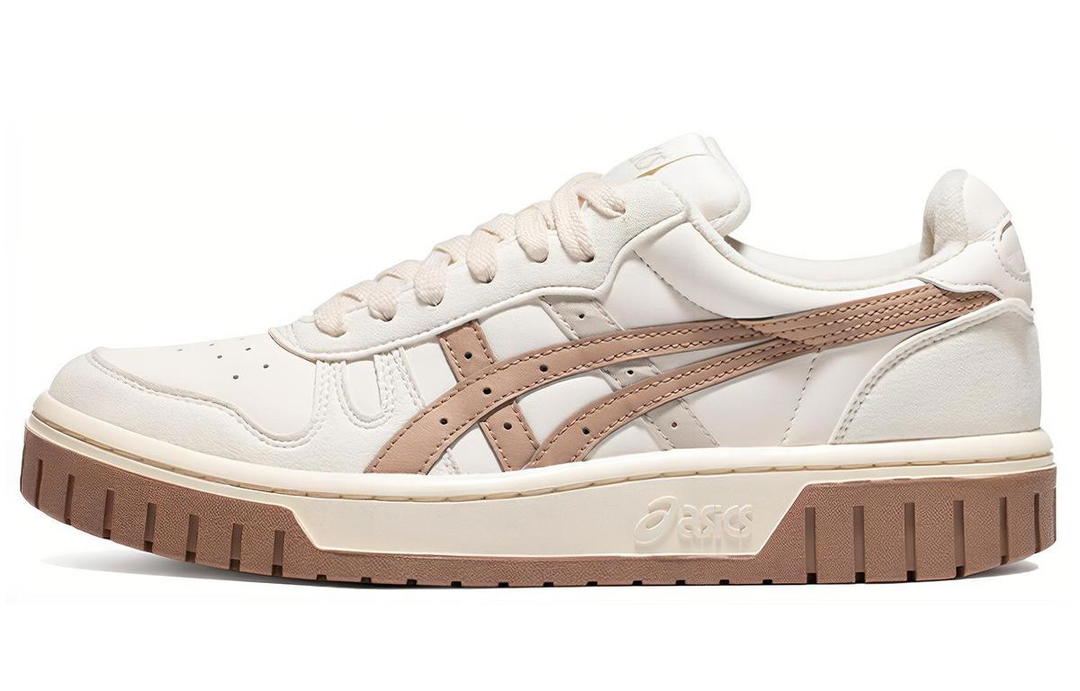 Asics Asics Court Mz Retro Casual Skateboarding Shoes Unisex White Brown