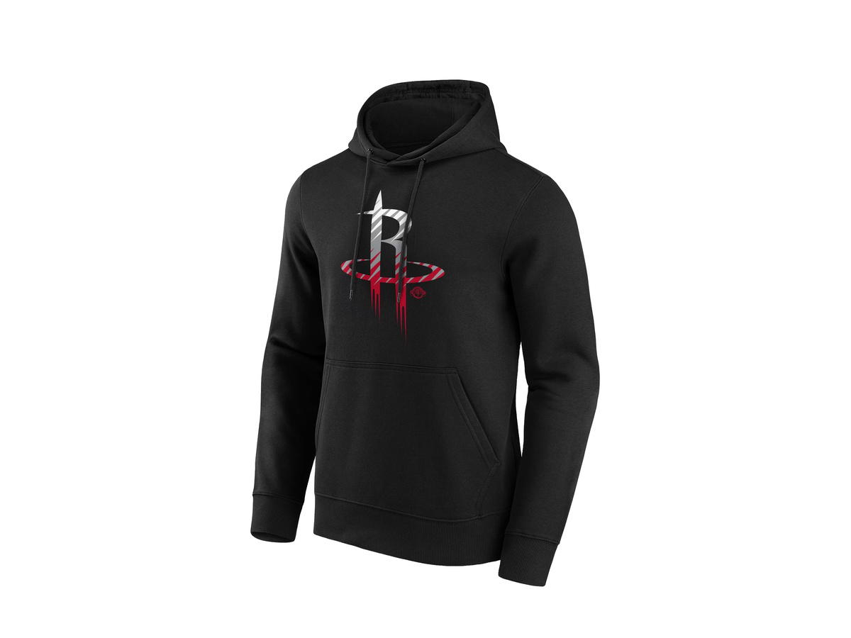 Fanatics Fanatics Unlabeled Houston Rockets Fade Graphic Hoodie - Mens