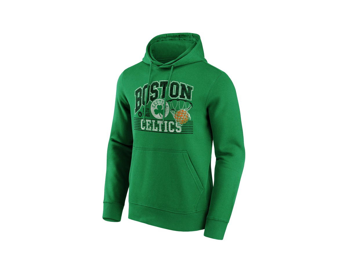 Fanatics Fanatics Unlabeled Boston Celtics Vintage Vibe Graphic Hoodie - Mens