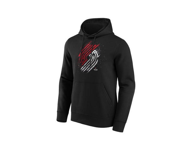 Fanatics Fanatics Unlabeled Portland Trail Blazers Splatter Graphic Hoodie - Mens - view 1