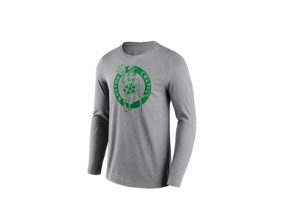 Fanatics Fanatics Unlabeled Boston Celtics Mono Logo Long Sleeve T-Shirt - Mens