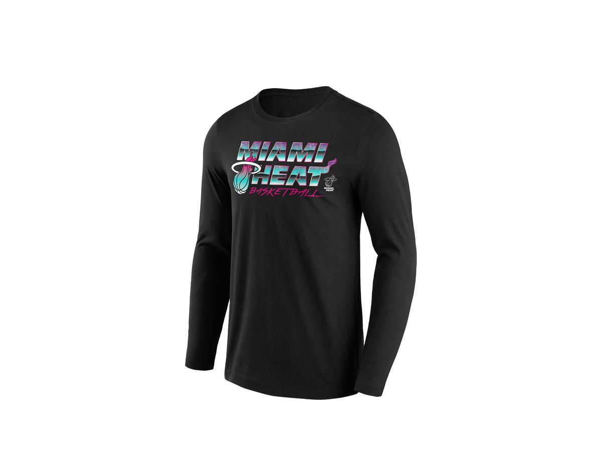 Fanatics Fanatics Unlabeled Miami Heat Iconic Hometown Graphic Long Sleeve T-Shirt - - Mens