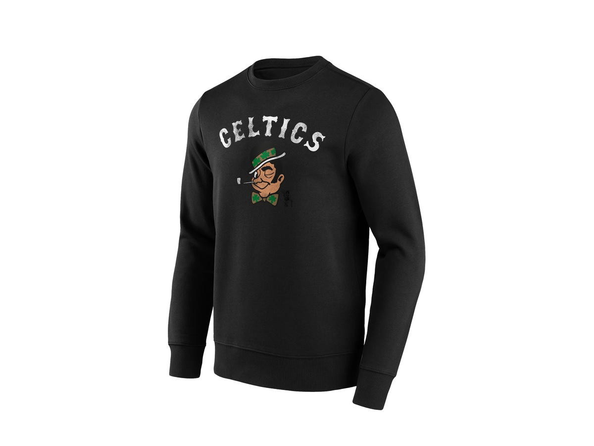 Fanatics Fanatics Unlabeled Boston Celtics Iconic Hometown Graphic Crew Sweatshirt - Mens - Big and Tall